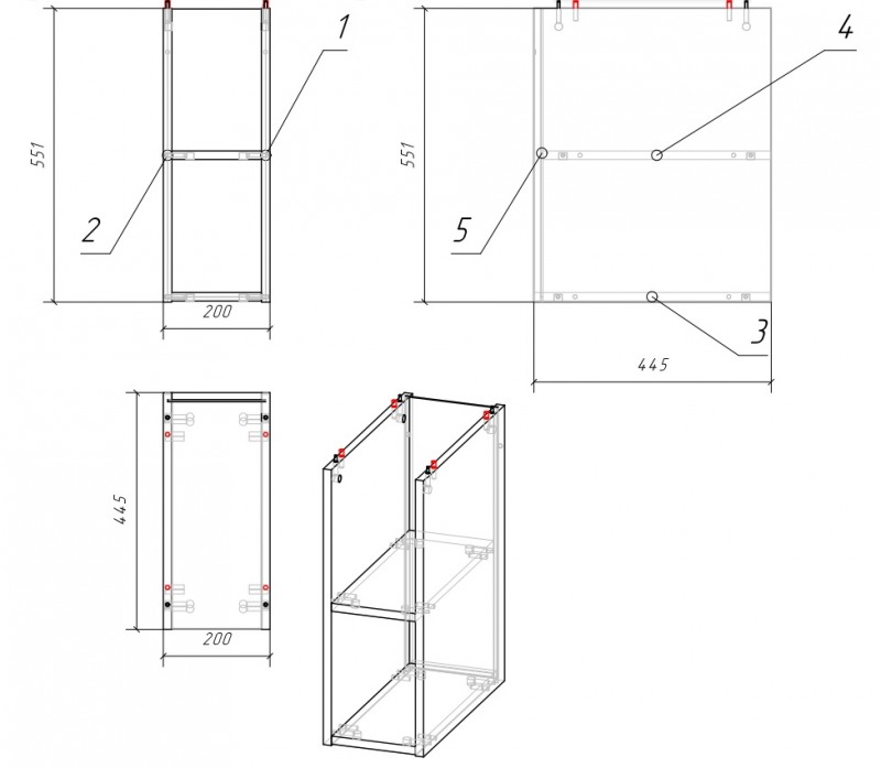 Модуль для тумбы MODUO 20 SB-MD-MOD20-SZ - 2