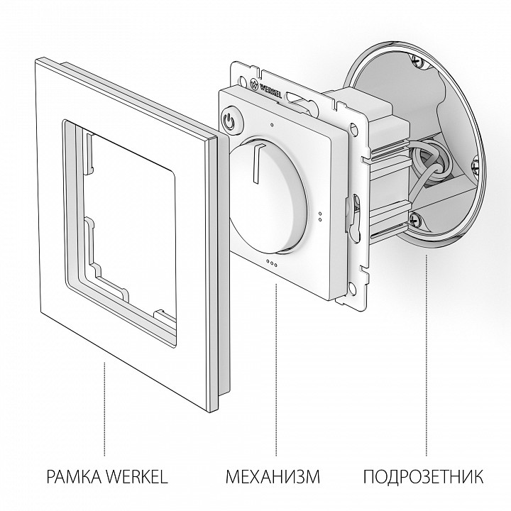 Терморегулятор электромеханический для теплого пола Werkel W1151108 черный 4690389156830 - 7