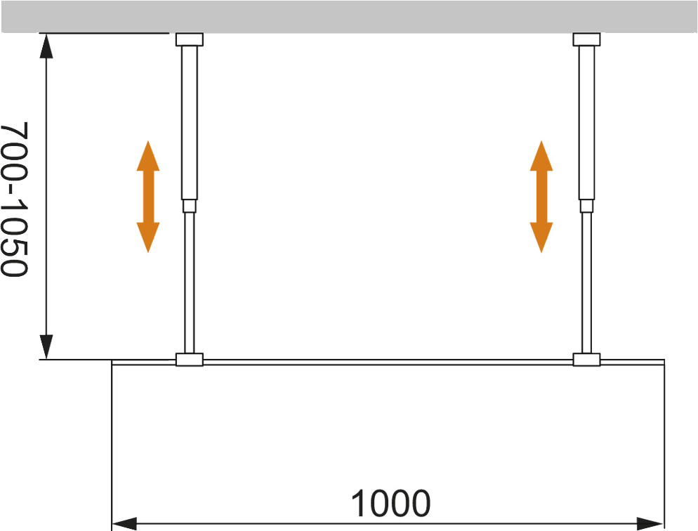 Душевая перегородка Cezares Liberta-L-2-100-BR-NERO - 2