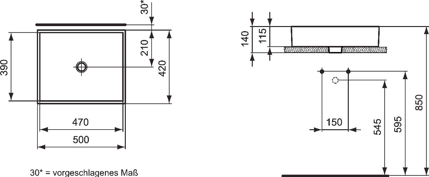 Раковина Ideal Standard Strada 50 см K077601 - 3