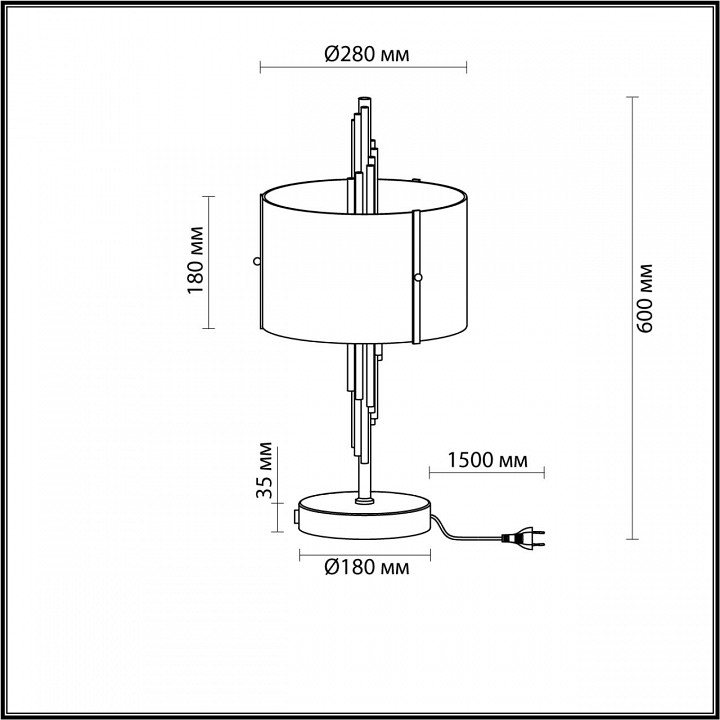 Настольная лампа Odeon Light Exclusive Margaret 5415/2T - 2