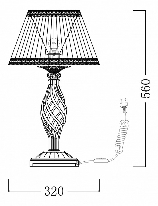 Настольная лампа Maytoni Grace ARM247-00-G - 5