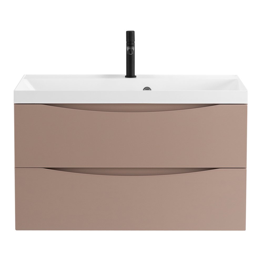 Тумба с раковиной BelBagno Marino 90 бежевый матовый - 2