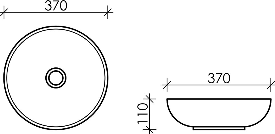 Рукомойник Ceramica Nova Element CN6020 - 1