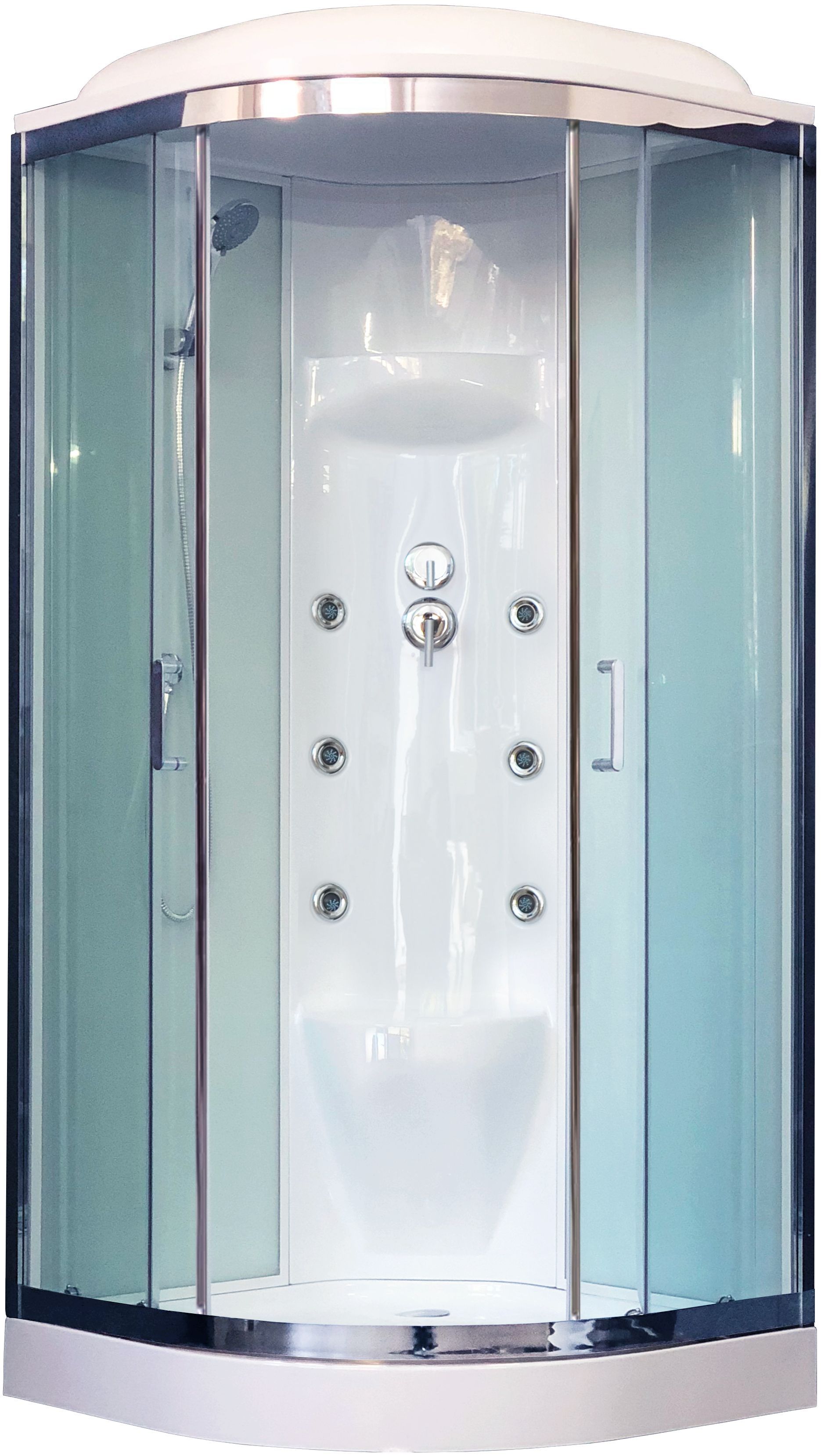 Душевая кабина Royal Bath RB 100HK7-WT-CH - 0