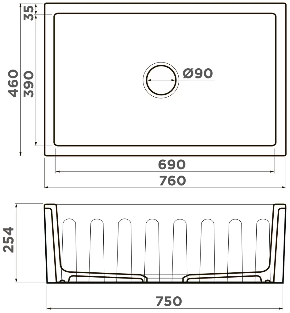 Мойка кухонная Omoikiri Mikura Natceramic/белый  4993258 - 1