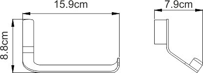 Держатель туалетной бумаги Wasserkraft Sauer K-7996 - 3