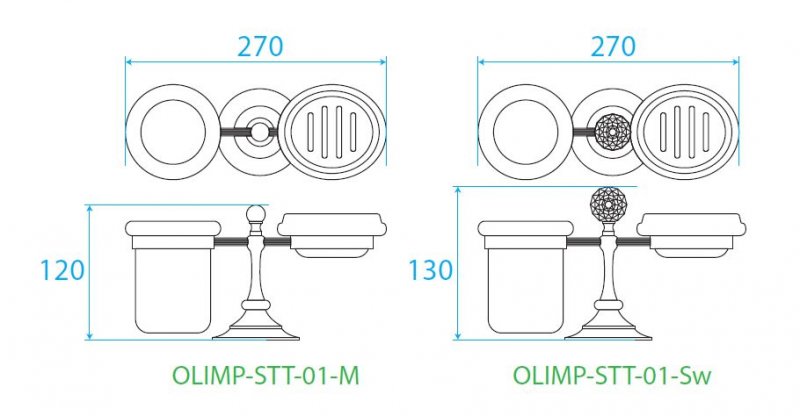 Стакан Cezares OLIMP  OLIMP-STT-03/24-Sw - 2