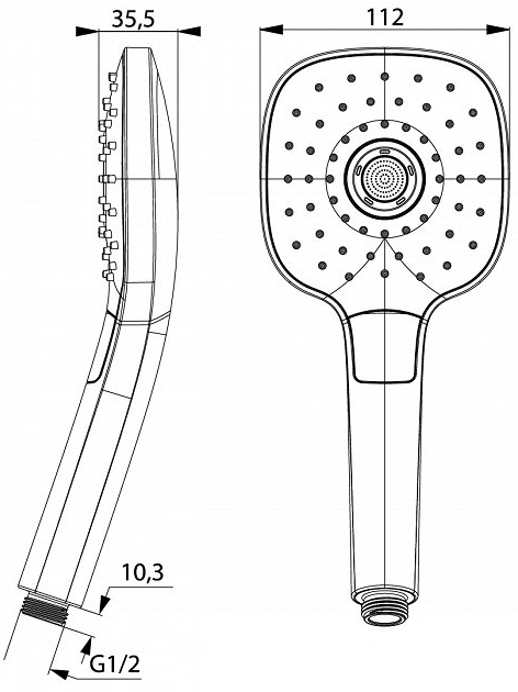 Душевая лейка IDDIS Sena SEN3F00i18 - 2