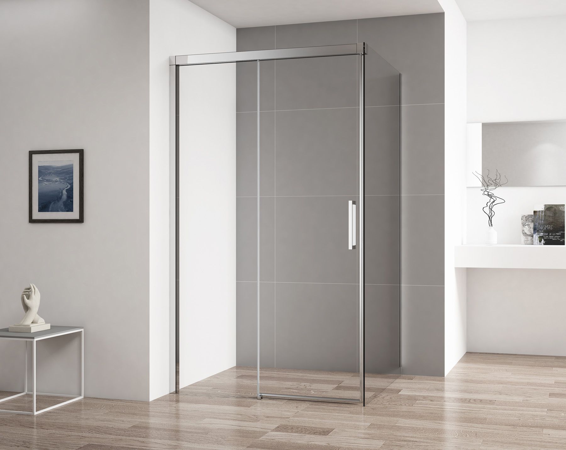 Душевой уголок Cezares Duet Soft AH 1 100/90 C Cr L DUET SOFT-AH-1-100/90-C-Cr-L - 1