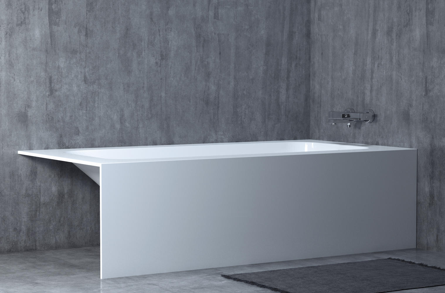 Ванна из искусственного камня Salini Orlando 180x80 102022MRF S-Stone, матовый, RAL полностью - 5