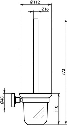 Ёршик для унитаза Ideal Standard IOM  A9119AA - 1