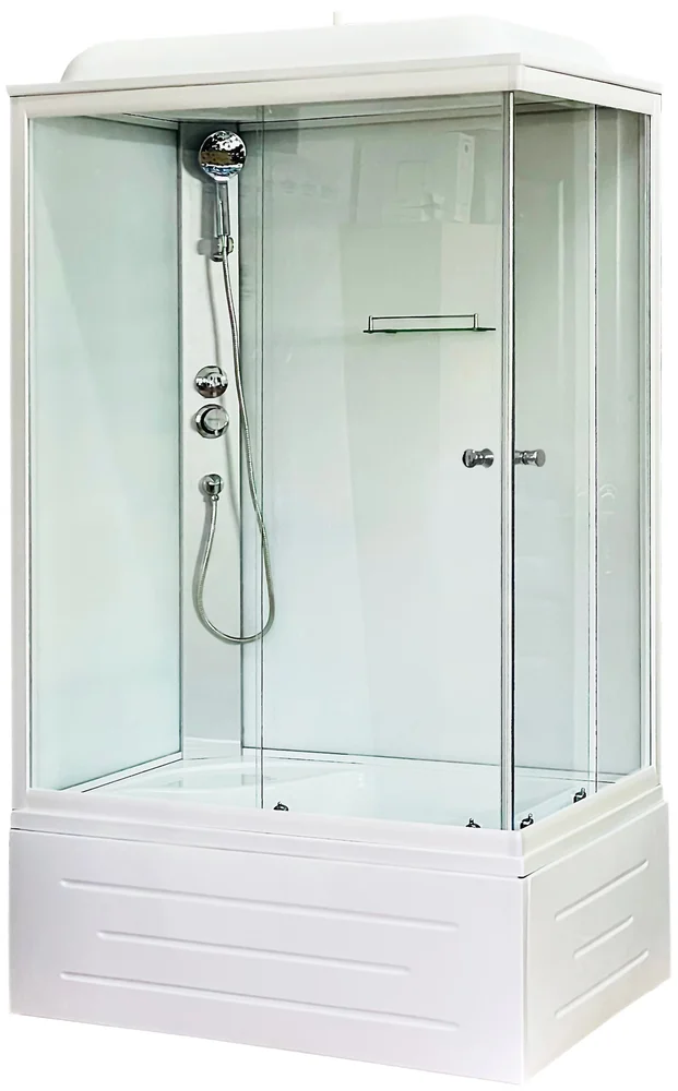 Душевая кабина Royal Bath 120x80 L стекло прозрачное профиль белый RB8120BP5-WT-L - 0