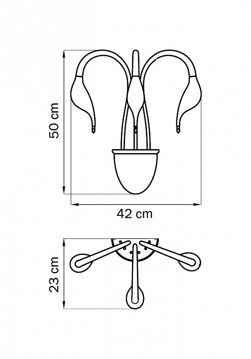 Бра Lightstar Cigno Collo Bk 751637 - 4