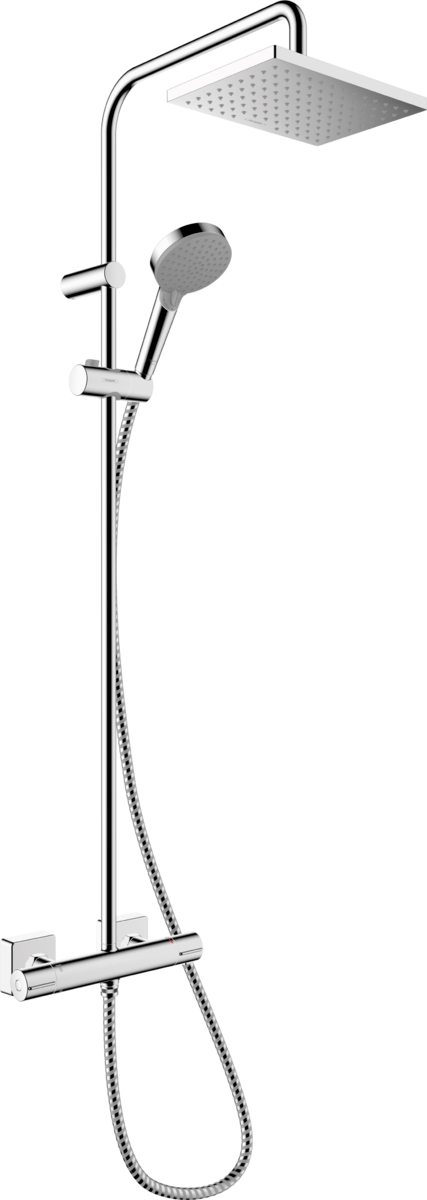 Душевая стойка Hansgrohe Vernis Shape Showerpipe 230 1jet Green с термостатом хром 26319000 - 0