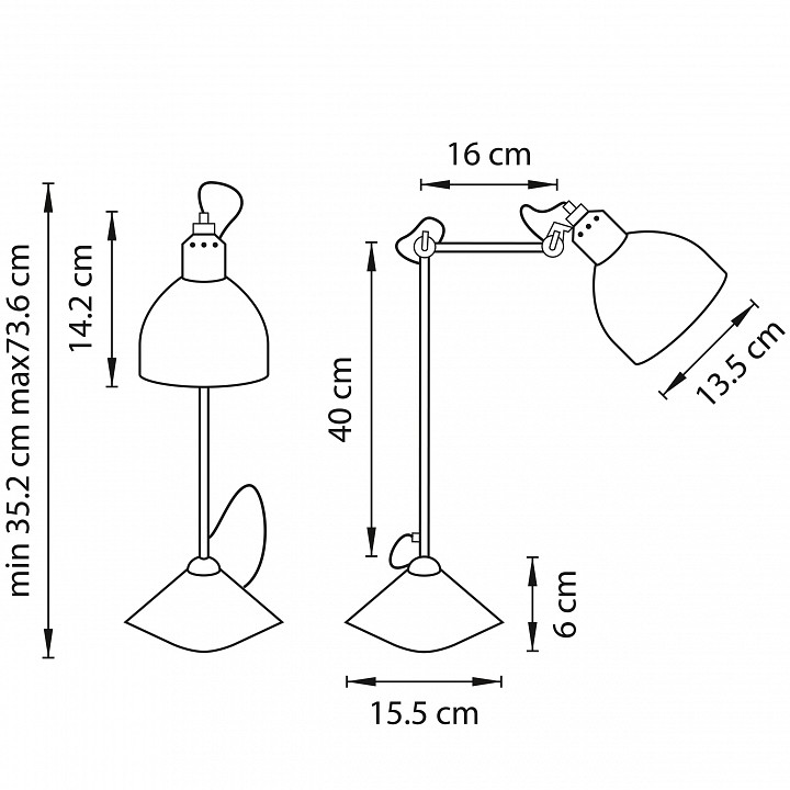 Настольная лампа Lightstar Loft 865916 - 1