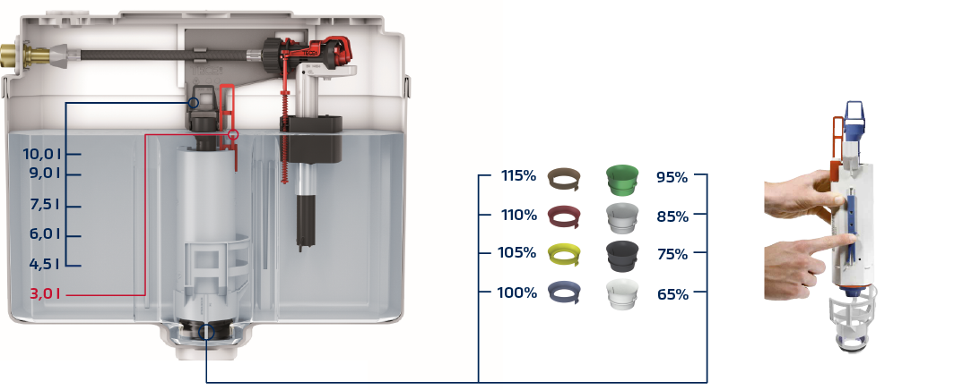 Декоративная панель TECE TECElux 9650108 для Geberit Aquaclean Sela/Mera и TOTO Washlet - 3