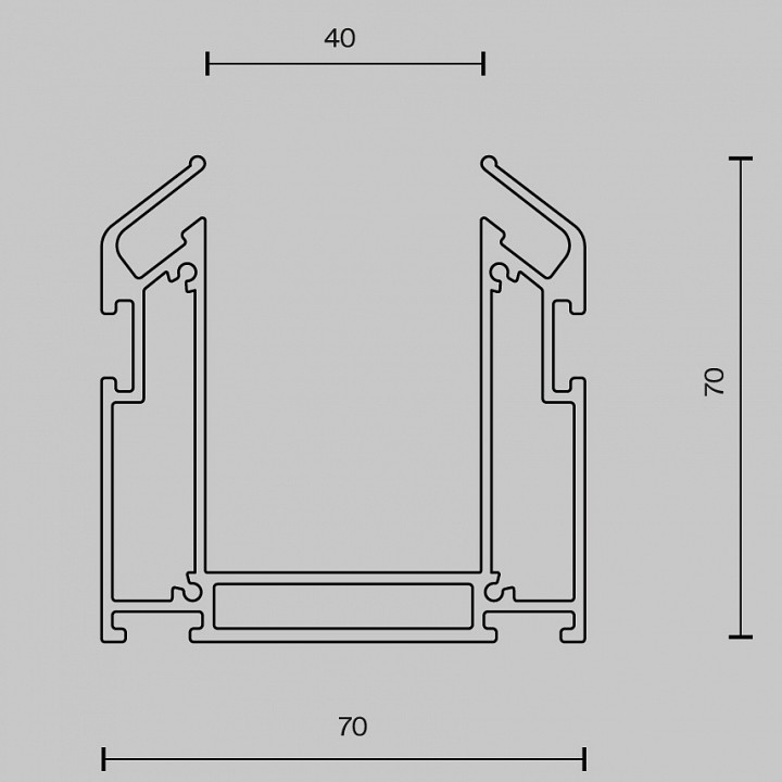 Трек встраиваемый Maytoni Busbar trunkings Gravity TRA010MP-212S - 6