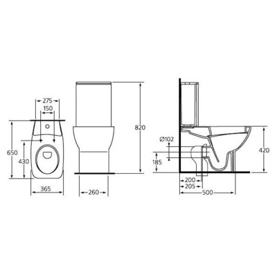 Напольный унитаз Ideal Standard Cantica  T317801 - 1