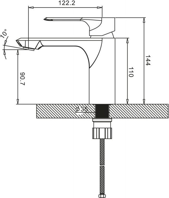 Смеситель BelBagno Bocco BOC LVM CRM для раковины BOC-LVM-CRM - 2