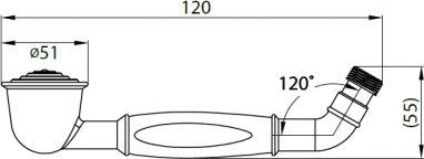 Душевая лейка Cezares Retro CZR-DEF2-03-Bi золото - 1