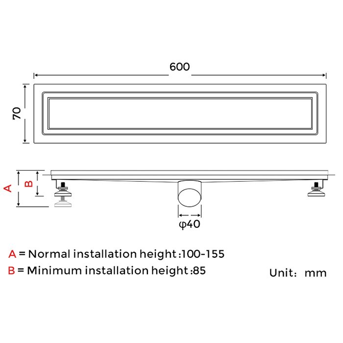 Душевой трап Gappo G86007-4 - 1