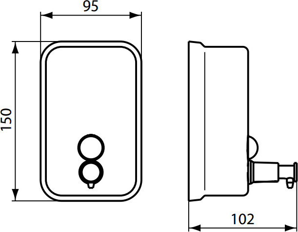 Набор Ideal Standard IOM I1004AA Стакан + Крючок + Диспенсер для мыла + Полка для полотенец, хром - 7