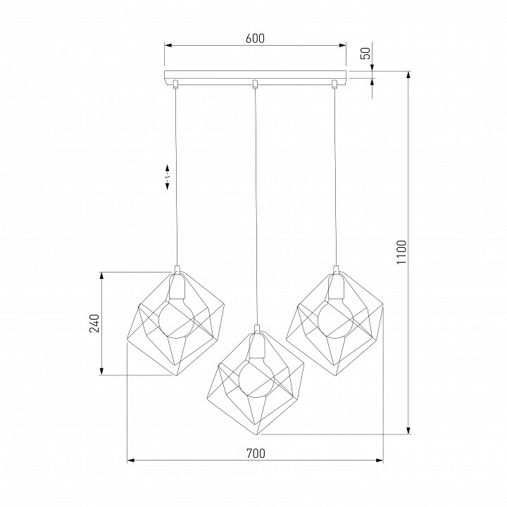 Подвесной светильник TK Lighting Alambre 190 Alambre - 1