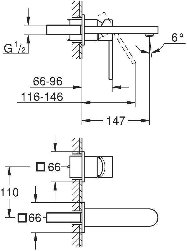 Смеситель Grohe Plus 29303003 для раковины - 3