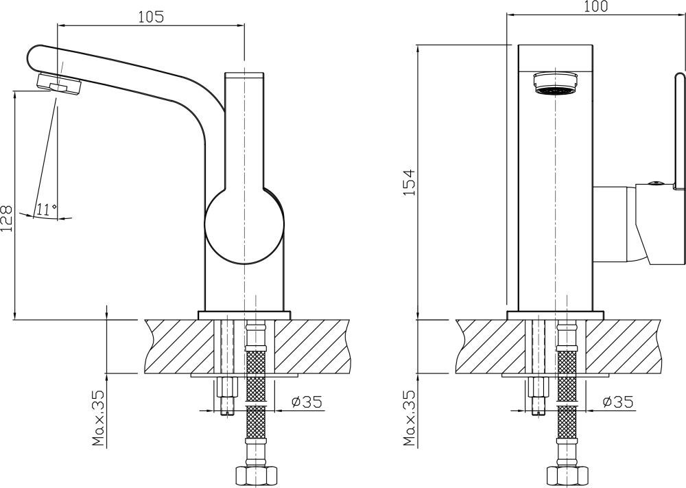 Смеситель Agger Strong A1402100 для раковины - 3