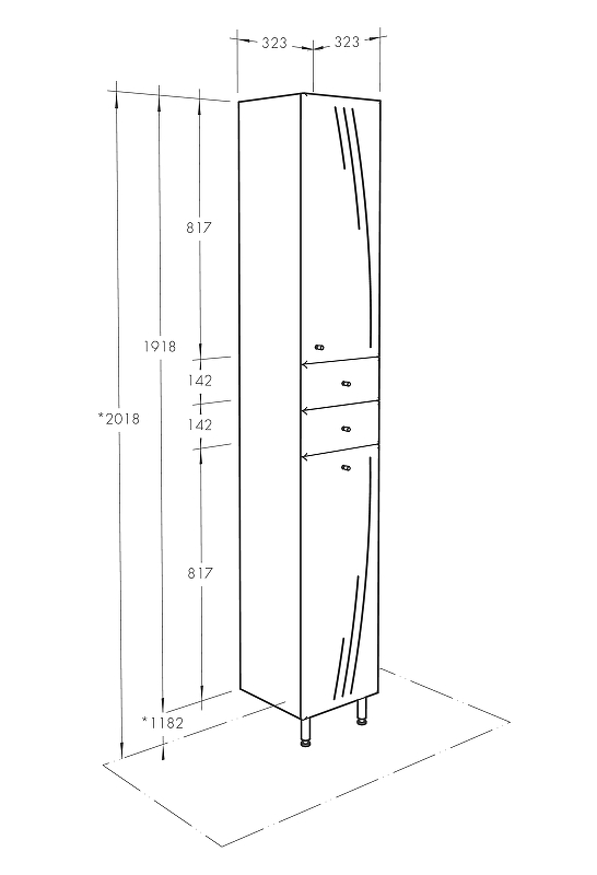 Комплект мебели Aquaton Минима Н 61 белый - 11