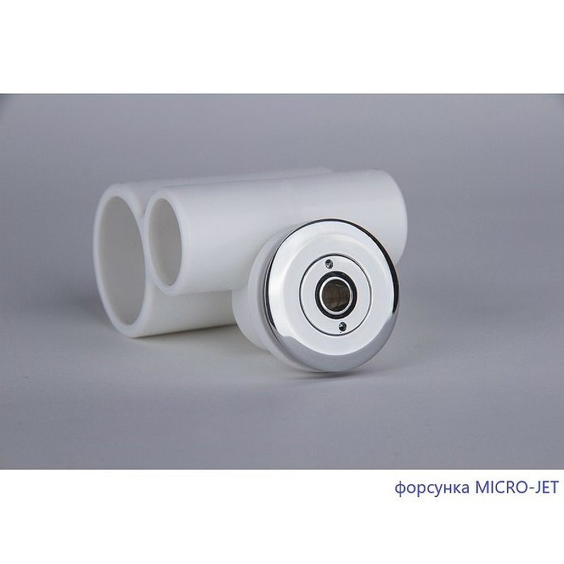 Ванна акриловая WHITECROSS Wave Slim Nano 180x80 с гидромассажем белый - хром 0111.180080.100.NANO.CR - 1