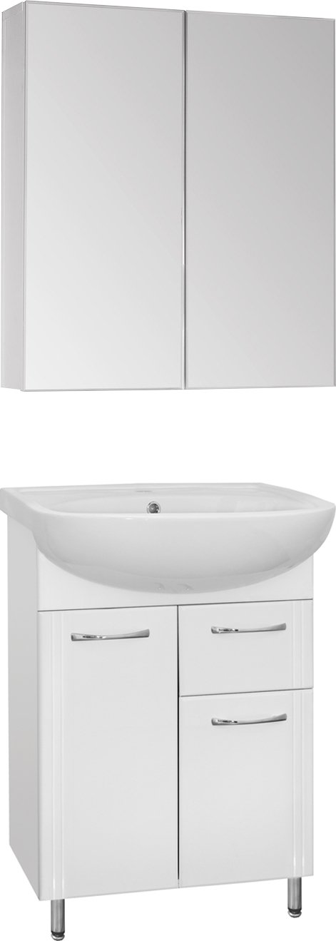 Мебель для ванной Style Line Эко Стандарт №11 61 белая - 0