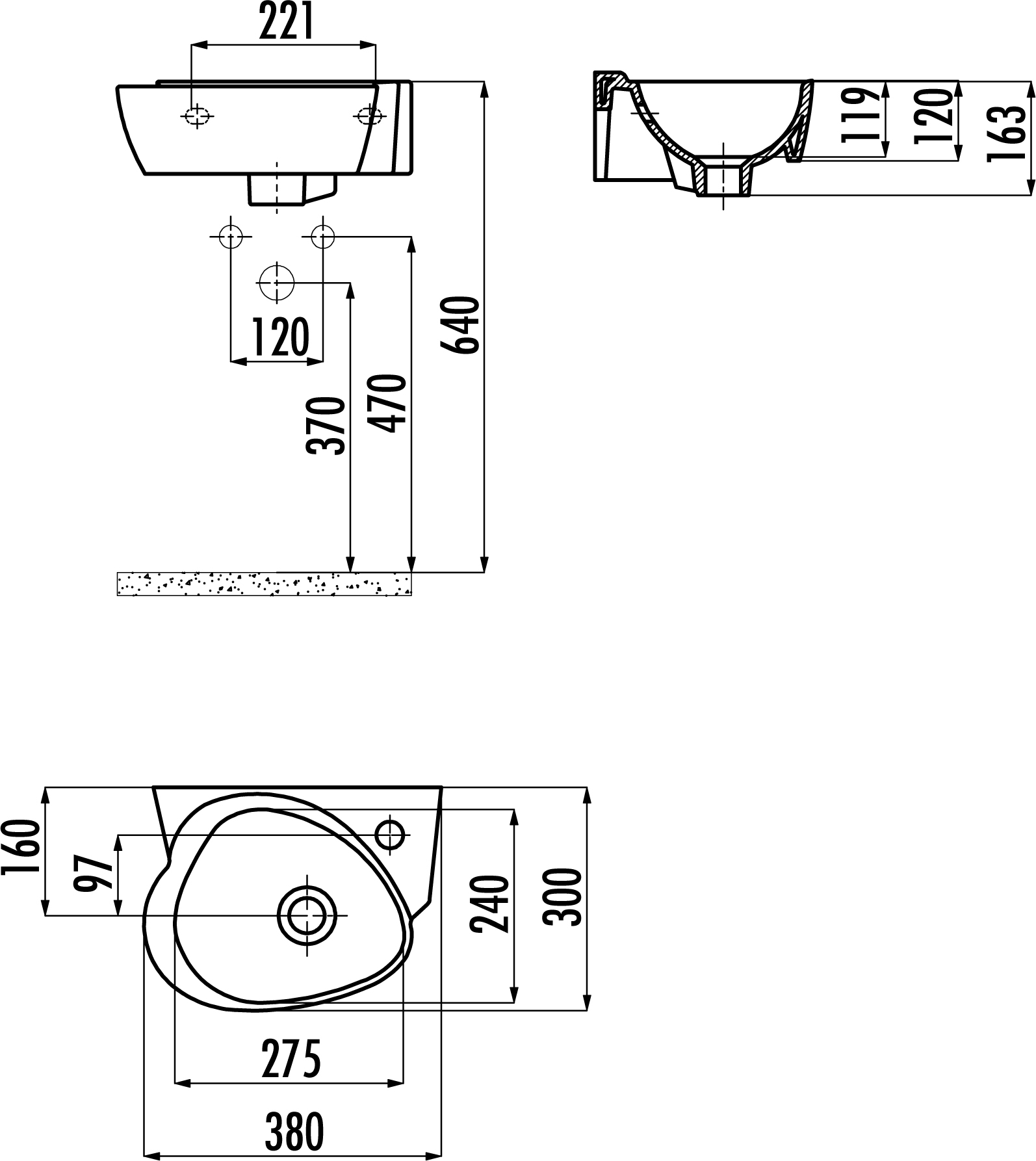 Рукомойник Creavit Cocuk CK035 белый CK035-00CB00E-0000 - 1