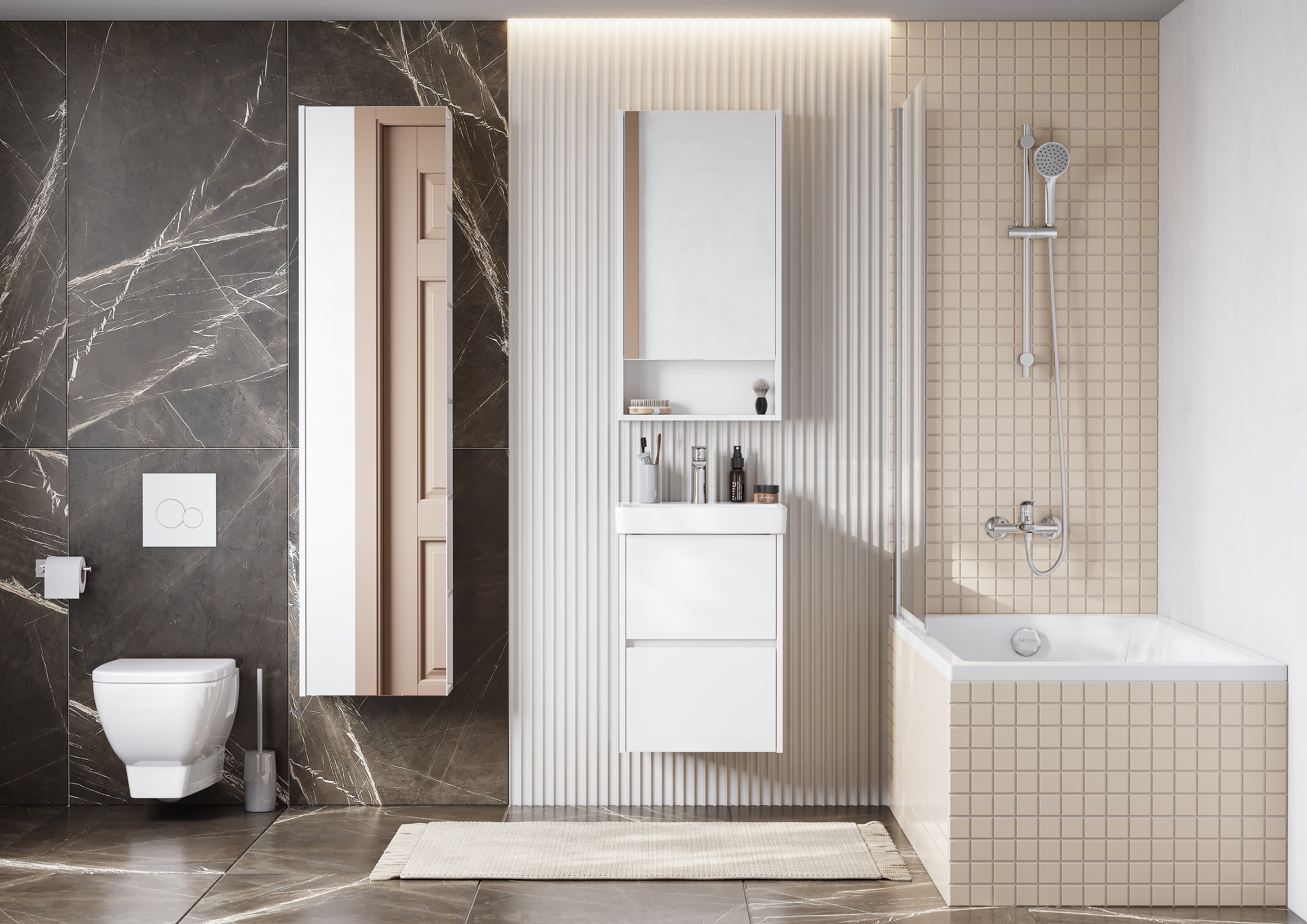 Тумба под раковину Aquaton Сканди 45 белый  1A251601SD010 - 5