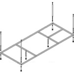 Каркас для акриловой ванны Cezares ECO / MODENA / PLANE (EMP-170-75-MF-R)