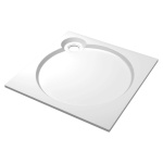 Поддон для душа Cezares Tray A 80 квадратный TRAY-S-A-80-56-W