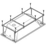 Монтажный комплект для ванны SANTEK Корсика (1WH112420)