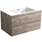 Тумба с раковиной Vincea Luka 80 серое дерево