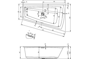 Акриловая ванна Riho Still Smart L 170х110 - 2