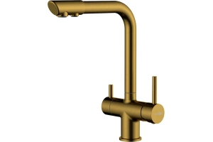 Смеситель для кухни Wasserkraft золото матовый