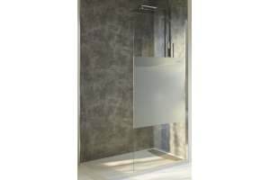 Дополнительная секция для душ. ограждения Jacob Delafon Contra 140х200 см, матовое стекло, фиксированное, серый блестящий E22WD140-GA