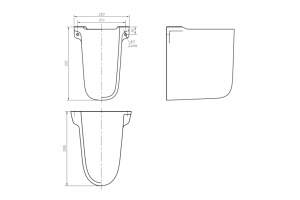 IFO Полупьедестал для раковины Arret RS032100000 - 2