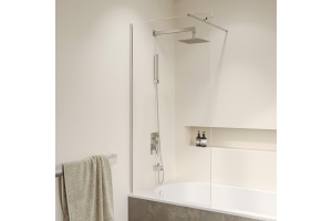 Шторка на ванну RGW Screens SC-051 70х150 профиль хром стекло прозрачное