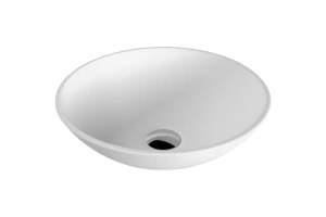 Раковина накладная Whitecross Jade D 40.5 белая матовая