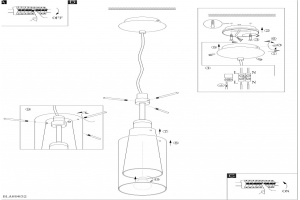Подвесной светильник Eglo ПРОМО Pinto Nero 90304 - 2