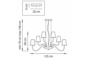 Подвесная люстра Lightstar Diafano 758212 - 3