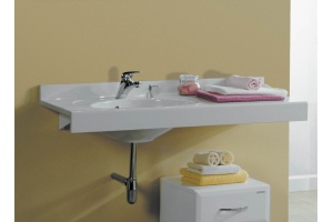 Мебельная раковина AQUATON Отель 120 L с навесами и диспенсером - 2