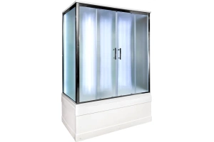 Душевая кабина Deto ЕМ 170х90 с гидромассажем, хром (EM4517LED+GM) - 2