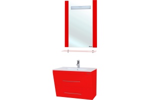 Мебель для ванной Bellezza Берта подвесная 60 красная